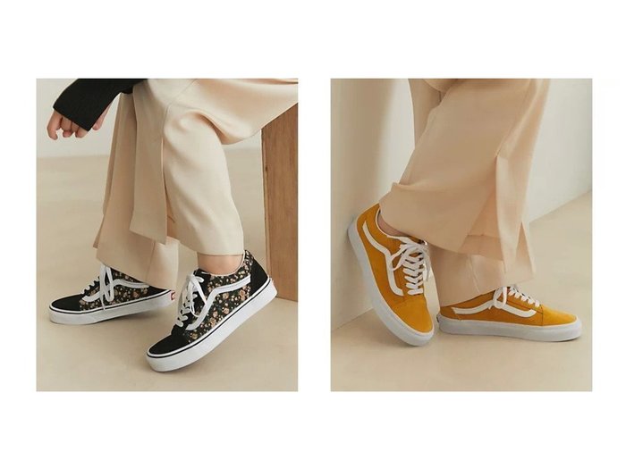 【Juze/ジュゼ】の【WEB限定】【VANS】OLD SKOOL ROSE&【WEB限定】【VANS】OLD SKOOL 【シューズ・靴】おすすめ！人気、トレンド、レディースファッションの通販 おすすめ人気トレンドファッション通販アイテム インテリア・キッズ・メンズ・レディースファッション・服の通販 founy(ファニー) https://founy.com/ ファッション Fashion レディースファッション WOMEN ヴィンテージ カリフォルニア クラシック シューズ スニーカー スポーツ プリント A/W・秋冬 AW・Autumn/Winter・FW・Fall-Winter イエロー 定番 Standard |ID:crp329100000115889