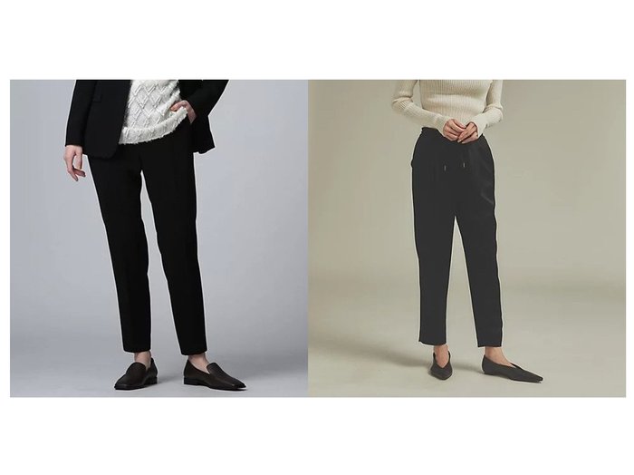 【qualite/カリテ】のアセテートサテンドロストパンツ&【INDIVI V.A.I/インディヴィ バイ】の【日本製/トリアセテート混】ストレッチテーパードパンツ 【パンツ】おすすめ！人気、トレンド、レディースファッションの通販 おすすめ人気トレンドファッション通販アイテム 人気、トレンドファッション・服の通販 founy(ファニー) ファッション Fashion レディースファッション WOMEN パンツ Pants ジャケット スタイリッシュ ストレッチ スーツ セットアップ ダブル パターン ポケット 定番 Standard 日本製 Made in Japan サテン シンプル 今季 |ID:crp329100000117627