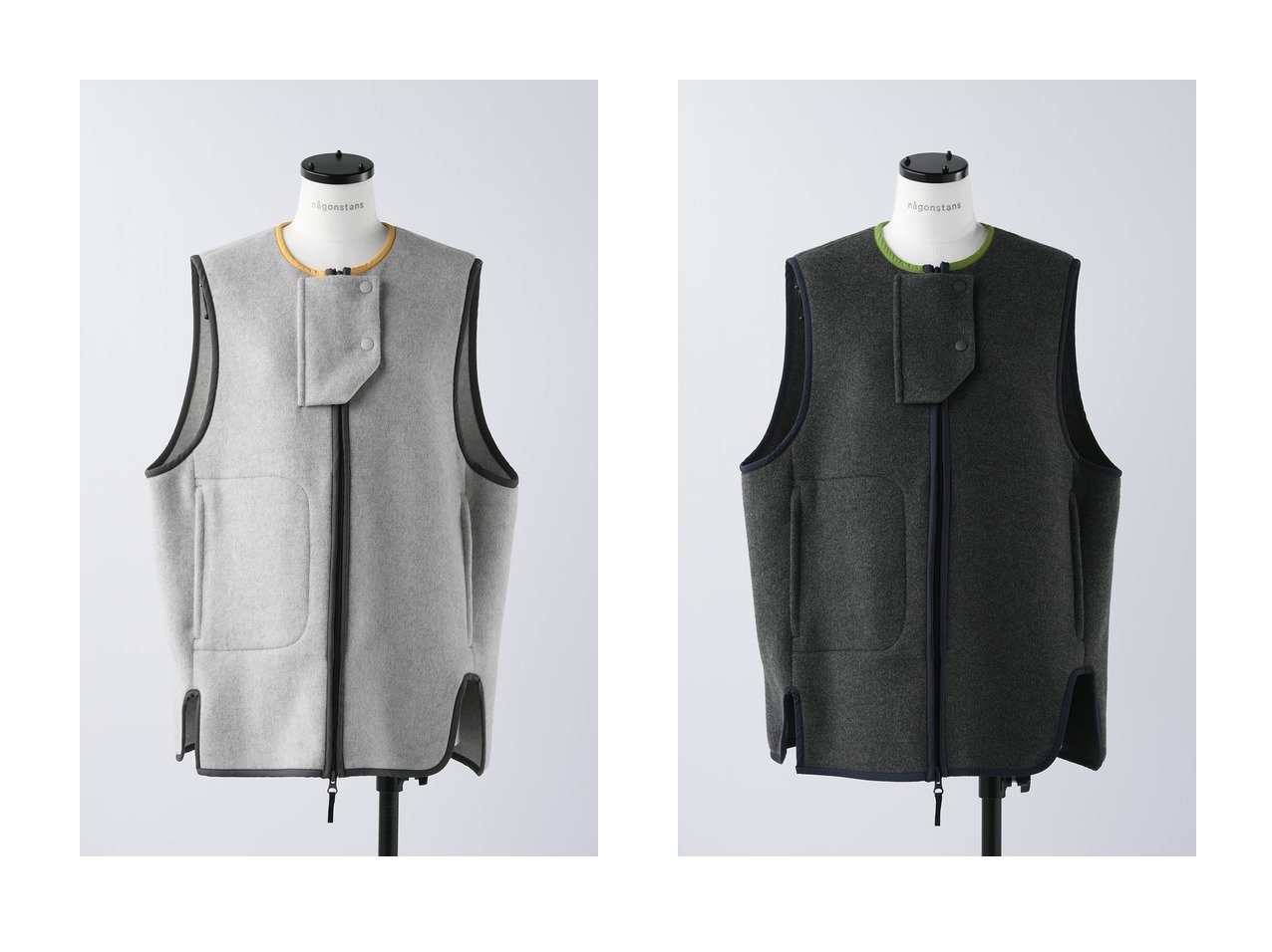 nagonstans/ナゴンスタンス】のウールビーバー Back widen vest ベスト 