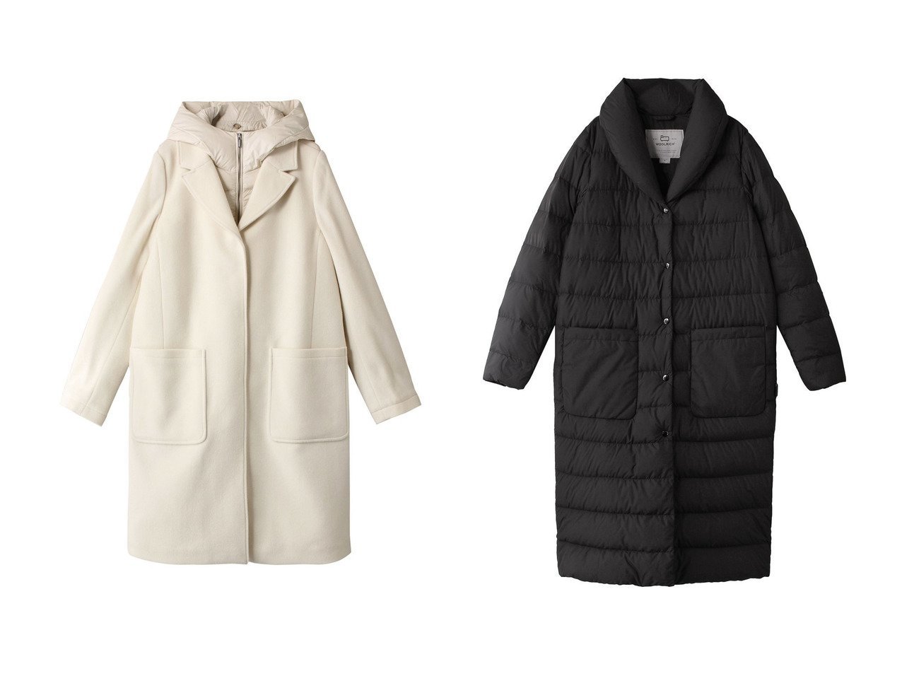 【WOOLRICH/ウールリッチ】のKUNA PARKA&ELLIS COAT 【アウター】おすすめ！人気、トレンド、レディースファッションの通販 おすすめで人気の流行・トレンド、ファッションの通販商品 インテリア・家具・メンズファッション・キッズファッション・レディースファッション・服の通販 founy(ファニー) https://founy.com/ ファッション Fashion レディースファッション WOMEN アウター Coat Outerwear コート Coats ショール ダウン ロング 定番 Standard 軽量 |ID:crp329100000118693