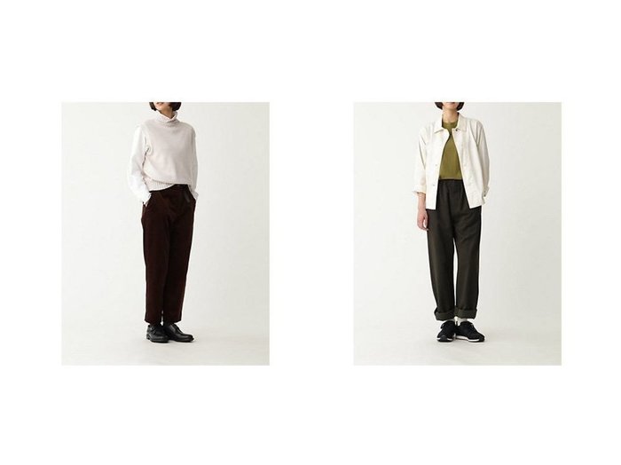 【MARGARET HOWELL/マーガレットハウエル】のBRUSHED COTTON TWILL&8 WALE COTTON CORDUROY 【パンツ】おすすめ！人気、トレンド、レディースファッションの通販 おすすめ人気トレンドファッション通販アイテム インテリア・キッズ・メンズ・レディースファッション・服の通販 founy(ファニー) https://founy.com/ ファッション Fashion レディースファッション WOMEN パンツ Pants キャラクター ジャケット セットアップ ベーシック ツイル ドローストリング リラックス |ID:crp329100000119312