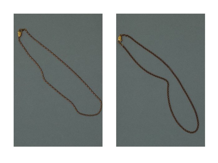 【Adlin Hue/アドリン ヒュー】のVintage Tiny Braided bar Chain Necklace&Belcher Cable Chain Necklace 【アクセサリー】おすすめ！人気、トレンド、レディースファッションの通販  おすすめ人気トレンドファッション通販アイテム 人気、トレンドファッション・服の通販 founy(ファニー) ファッション Fashion レディースファッション WOMEN ジュエリー Jewelry ネックレス Necklaces おすすめ Recommend ジュエリー チェーン ネックレス ヴィンテージ 再入荷 Restock/Back in Stock/Re Arrival 水玉 |ID:crp329100000121201