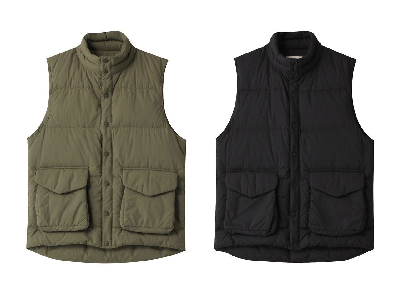 【SNOW PEAK/スノーピーク】の【UNISEX】Recycled Nylon Ripstop Down Vest 【アウター】おすすめ！人気、トレンド、レディースファッションの通販 おすすめ人気トレンドファッション通販アイテム インテリア・キッズ・メンズ・レディースファッション・服の通販 founy(ファニー) 　ファッション　Fashion　レディースファッション　WOMEN　アウター　Coat Outerwear　トップス・カットソー　Tops/Tshirt　ベスト/ジレ　Gilets/Vests　スポーツウェア　Sportswear　スポーツ アウター　Outer　UNISEX　ウォーム　スポーツ　ダウン　フラップ　フロント　ベスト　ポケット　リップ　ブラック系　Black　ベージュ系　Beige　|ID:crp329100000122766