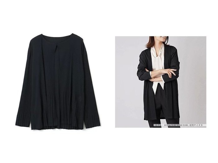 【LEILIAN/レリアン】のクルーネックカーディガン&ロングカーディガン 【トップス、カットソー】おすすめ！人気、トレンド、レディースファッションの通販 おすすめ人気トレンドファッション通販アイテム インテリア・キッズ・メンズ・レディースファッション・服の通販 founy(ファニー) https://founy.com/ ファッション Fashion レディースファッション WOMEN トップス・カットソー Tops/Tshirt カーディガン Cardigans エレガント カーディガン ドレープ フロント リュクス 洗える |ID:crp329100000123434