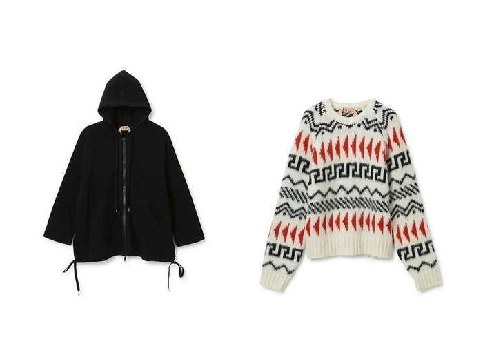 【N°21/ヌメロ ヴェントゥーノ】のジップアップ&プルオーバー 【トップス、カットソー】おすすめ！人気、トレンド、レディースファッションの通販  おすすめ人気トレンドファッション通販アイテム インテリア・キッズ・メンズ・レディースファッション・服の通販 founy(ファニー) https://founy.com/ ファッション Fashion レディースファッション WOMEN トップス・カットソー Tops/Tshirt パーカ Sweats スウェット Sweat ニット Knit Tops プルオーバー Pullover 2022年 2022 2022-2023秋冬・A/W AW/Autumn/Winter//FW/Fall-Winter/2022-2023 A/W・秋冬 AW・Autumn/Winter・FW・Fall-Winter お家時間・ステイホーム Home Time/Stay Home ジップアップ スウェット パーカー ロング 洗える 長袖 セーター タートルネック リラックス |ID:crp329100000124285
