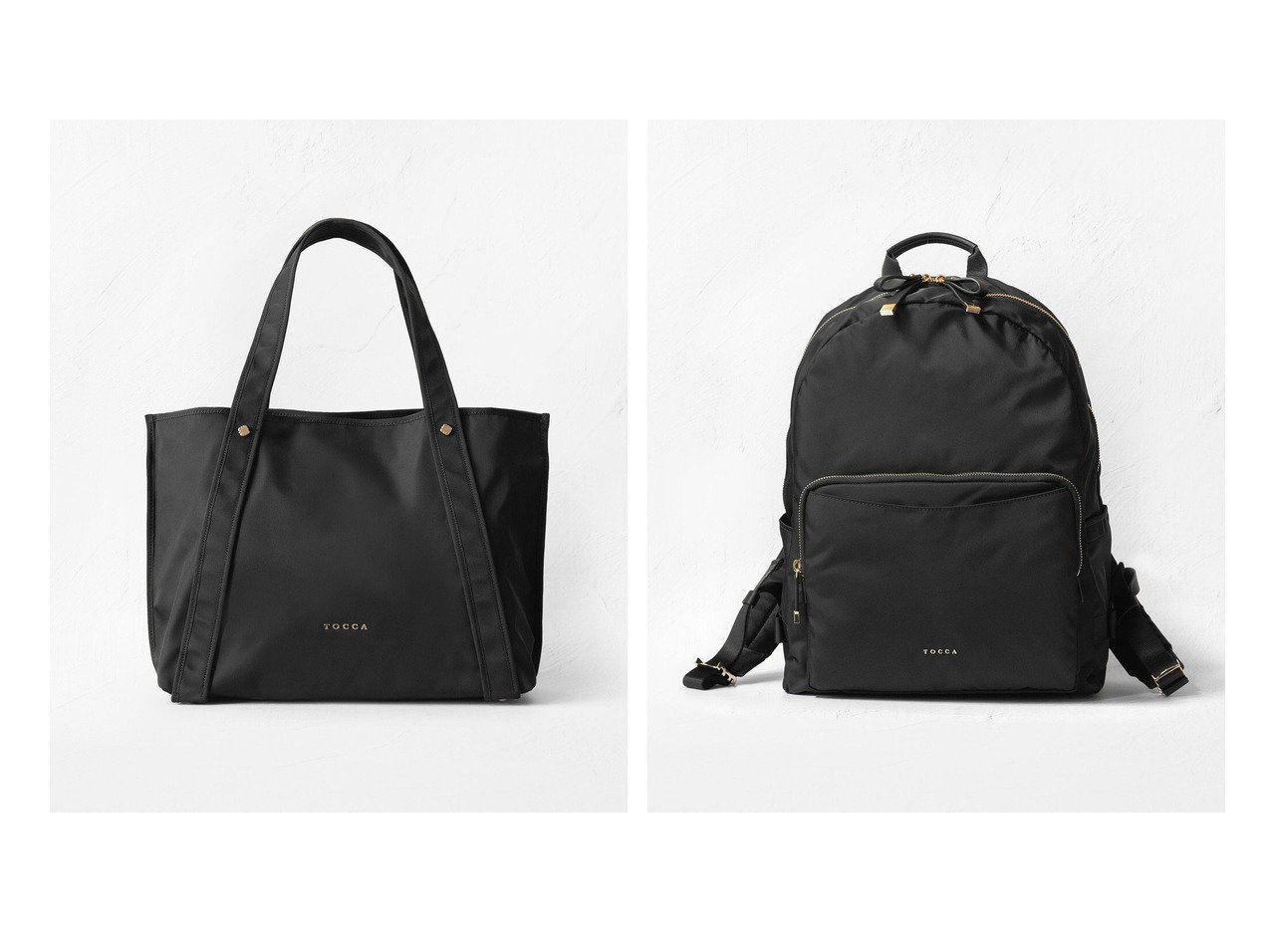 【TOCCA/トッカ】のAVENUE ナイロンバッグ&LEGERE BACKPACK リュック 【バッグ・鞄】おすすめ！人気、トレンド、レディースファッションの通販 おすすめ人気トレンドファッション通販アイテム インテリア・キッズ・メンズ・レディースファッション・服の通販 founy(ファニー) 　ファッション　Fashion　レディースファッション　WOMEN　バッグ　Bag　軽量　シンプル　トリミング　メタル　モチーフ　ラップ　リボン　送料無料　Free Shipping　ブルー系　Blue　ブラック系　Black　|ID:crp329100000125739