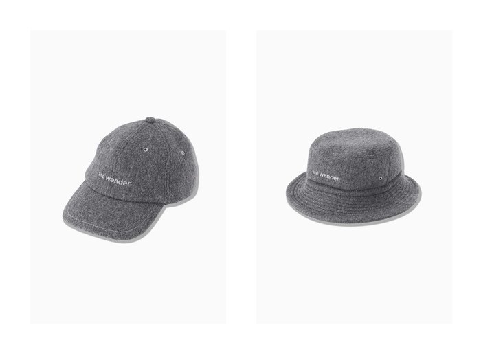 【and wander/アンドワンダー】の【UNISEX】wool melton cap&【UNISEX】wool melton hat 【帽子、ハット、キャップ】おすすめ！人気、トレンド、レディースファッションの通販  おすすめ人気トレンドファッション通販アイテム 人気、トレンドファッション・服の通販 founy(ファニー) ファッション Fashion レディースファッション WOMEN 帽子 Hats UNISEX 帽子 |ID:crp329100000126503