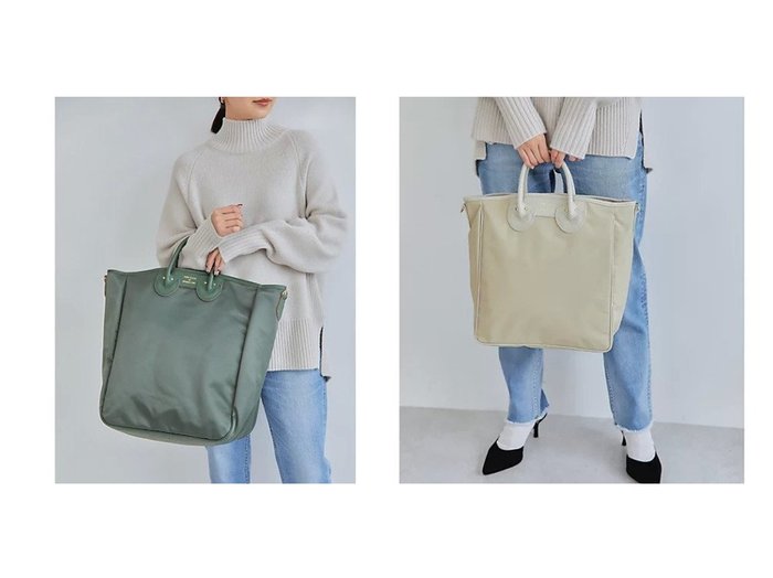 【green label relaxing / UNITED ARROWS/グリーンレーベル リラクシング / ユナイテッドアローズ】の【別注】MEDIUM トートバッグ&【別注】LARGE トートバッグ 【バッグ・鞄】おすすめ！人気、トレンド、レディースファッションの通販  おすすめ人気トレンドファッション通販アイテム 人気、トレンドファッション・服の通販 founy(ファニー) 　ファッション　Fashion　レディースファッション　WOMEN　バッグ　Bag　シンプル　ポケット　人気　別注　|ID:crp329100000126915