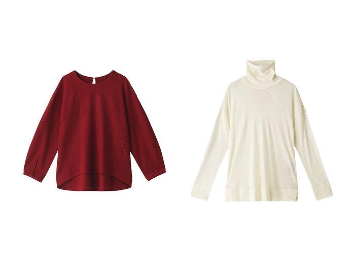 【PLAIN PEOPLE/プレインピープル】のウールクルーネックプルオーバー&ウールタートルネックプルオーバー 【トップス、カットソー】おすすめ！人気、トレンド、レディースファッションの通販 おすすめ人気トレンドファッション通販アイテム インテリア・キッズ・メンズ・レディースファッション・服の通販 founy(ファニー) https://founy.com/ ファッション Fashion レディースファッション WOMEN トップス・カットソー Tops/Tshirt ニット Knit Tops プルオーバー Pullover タートルネック Turtleneck シンプル シアー スリット トレンド |ID:crp329100000127186