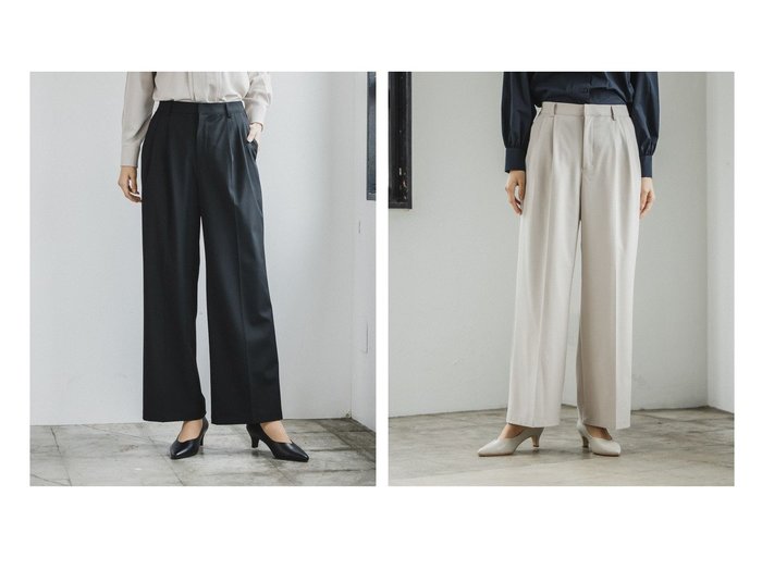 【LEPSIM LOWRYS FARM/レプシィム ローリーズファーム】のサマ見え!ワイドストレートパンツ 【プチプライス、低価格、格安】おすすめ！人気、トレンド、レディースファッションの通販 おすすめ人気トレンドファッション通販アイテム インテリア・キッズ・メンズ・レディースファッション・服の通販 founy(ファニー) https://founy.com/ ファッション Fashion レディースファッション WOMEN パンツ Pants スーツ Suits スーツパンツ Pantsuit NEW・新作・新着・新入荷 New Arrivals なめらか ストレート スーツ フォーマル ワイド |ID:crp329100000127600