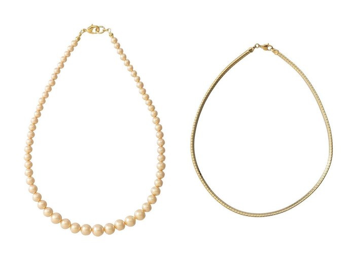 【gren/グリン】のグラデーションガラスパールネックレス&オメガチェーンチョーカー 【アクセサリー、ジュエリー】おすすめ！人気、トレンド、レディースファッションの通販 おすすめ人気トレンドファッション通販アイテム 人気、トレンドファッション・服の通販 founy(ファニー) ファッション Fashion レディースファッション WOMEN ジュエリー Jewelry ネックレス Necklaces 2020年 2020 2020-2021秋冬・A/W AW・Autumn/Winter・FW・Fall-Winter/2020-2021 A/W・秋冬 AW・Autumn/Winter・FW・Fall-Winter S/S・春夏 SS・Spring/Summer ガラス グラデーション ネックレス パール フォーマル フランス 夏 Summer 春 Spring |ID:crp329100000128224