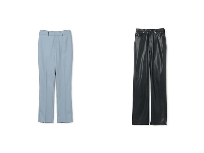 【CINOH/チノ】のBACK SLIT PANTS&SYNTHTIC LEATHER PANTS 【パンツ】おすすめ！人気、トレンド、レディースファッションの通販 おすすめ人気トレンドファッション通販アイテム インテリア・キッズ・メンズ・レディースファッション・服の通販 founy(ファニー) https://founy.com/ ファッション Fashion レディースファッション WOMEN パンツ Pants 2021年 2021 2021-2022秋冬・A/W AW・Autumn/Winter・FW・Fall-Winter・2021-2022 A/W・秋冬 AW・Autumn/Winter・FW・Fall-Winter ストレッチ ストレート デニム リアル 2020年 2020 2020-2021秋冬・A/W AW・Autumn/Winter・FW・Fall-Winter/2020-2021 カシミヤ スリット センター |ID:crp329100000128799