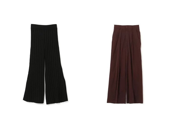 【AKIRANAKA/アキラナカ】のJo jersey pants&Lupe side slit flare knit pants 【パンツ】おすすめ！人気、トレンド、レディースファッションの通販 おすすめ人気トレンドファッション通販アイテム 人気、トレンドファッション・服の通販 founy(ファニー) ファッション Fashion レディースファッション WOMEN パンツ Pants 2021年 2021 2021-2022秋冬・A/W AW・Autumn/Winter・FW・Fall-Winter・2021-2022 A/W・秋冬 AW・Autumn/Winter・FW・Fall-Winter エレガント ジャージー リュクス ワイド 洗える スリット フレア |ID:crp329100000128803