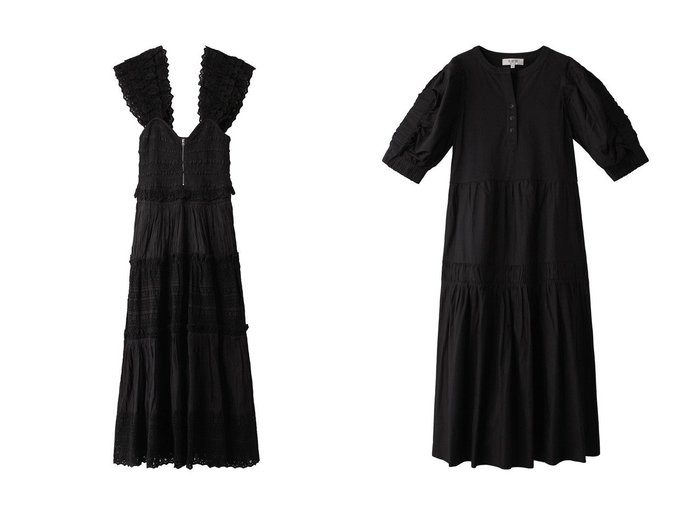【Sea NEW YORK/シー ニューヨーク】のSteph コットンパフスリーブドレス&Marley プリーツノースリーブドレス 【ワンピース、ドレス】おすすめ！人気、トレンド、レディースファッションの通販  おすすめ人気トレンドファッション通販アイテム インテリア・キッズ・メンズ・レディースファッション・服の通販 founy(ファニー) https://founy.com/ ファッション Fashion レディースファッション WOMEN ワンピース Dress ドレス Party Dresses チュニック Tunic 2020年 2020 2020-2021秋冬・A/W AW・Autumn/Winter・FW・Fall-Winter/2020-2021 2023年 2023 2023春夏・S/S SS,Spring/Summer,2023 A/W・秋冬 AW・Autumn/Winter・FW・Fall-Winter S/S・春夏 SS・Spring/Summer ギャザー ショルダー チュニック ドレス ノースリーブ フロント プリーツ ロング 夏 Summer 春 Spring |ID:crp329100000130696