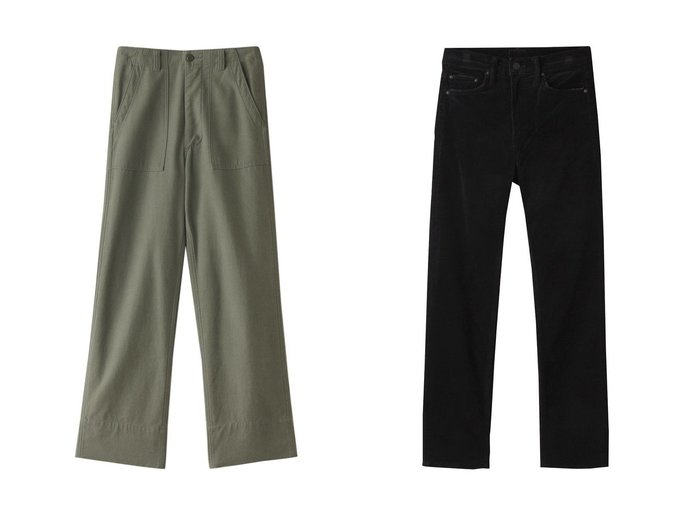 【MOTHER/マザー】の【日本別注】THE TOMCAT ANKLE コーデュロイパンツ&【MADISONBLUE/マディソンブルー】のバックサテンファティーグパンツ 別注・限定・コラボなど、おすすめ！人気、トレンド、レディースファッションの通販  おすすめ人気トレンドファッション通販アイテム 人気、トレンドファッション・服の通販 founy(ファニー) ファッション Fashion レディースファッション WOMEN パンツ Pants バッグ Bag 2023年 2023 2023春夏・S/S SS,Spring/Summer,2023 A/W・秋冬 AW・Autumn/Winter・FW・Fall-Winter S/S・春夏 SS・Spring/Summer サテン ポケット 別注 夏 Summer 春 Spring 猫 コーデュロイ ストレート ハイライズ フィット ロング 人気 再入荷 Restock/Back in Stock/Re Arrival |ID:crp329100000132025