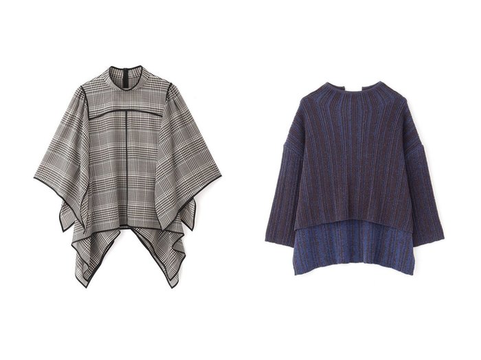 【ADORE/アドーア】のマナードボイルブラウス&ミックスカラーリブニットトップス 【トップス、カットソー】おすすめ！人気、トレンド、レディースファッションの通販 おすすめ人気トレンドファッション通販アイテム インテリア・キッズ・メンズ・レディースファッション・服の通販 founy(ファニー) https://founy.com/ ファッション Fashion レディースファッション WOMEN トップス・カットソー Tops/Tshirt シャツ/ブラウス Shirts/Blouses ニット Knit Tops プルオーバー Pullover 2023年 2023 2023春夏・S/S SS,Spring/Summer,2023 A/W・秋冬 AW・Autumn/Winter・FW・Fall-Winter S/S・春夏 SS・Spring/Summer キャミソール シアー ショート スリット スリーブ ハイネック パイピング フレアースリーブ ロング 夏 Summer 春 Spring |ID:crp329100000133011