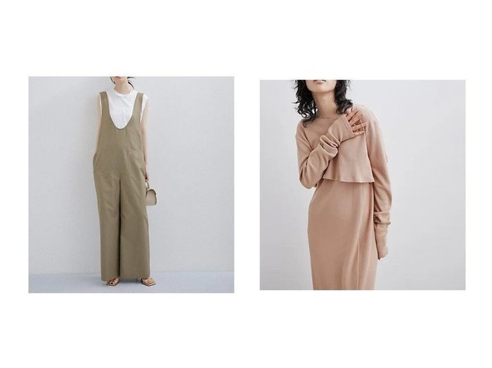 【ADAM ET ROPE'/アダム エ ロペ】のビックパッチポケットロンパース&〈SETアイテム〉【ADAM ET ROPE 】BOTANICAL DYED DRESS 【ワンピース、ドレス】おすすめ！人気、トレンド、レディースファッションの通販  おすすめ人気トレンドファッション通販アイテム インテリア・キッズ・メンズ・レディースファッション・服の通販 founy(ファニー) https://founy.com/ ファッション Fashion レディースファッション WOMEN ワンピース Dress ドレス Party Dresses 2023年 2023 2023春夏・S/S SS,Spring/Summer,2023 S/S・春夏 SS・Spring/Summer セパレート ポケット マキシ 夏 Summer 春 Spring インナー タンク ツイル パッチ ビッグ ロンパース おすすめ Recommend |ID:crp329100000133249