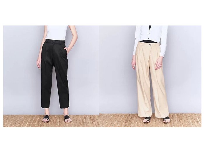 【UNITED ARROWS/ユナイテッドアローズ】のC タック テーパードパンツ&C ヘリンボーン タック ワイドパンツ 【パンツ】おすすめ！人気、トレンド、レディースファッションの通販 おすすめ人気トレンドファッション通販アイテム インテリア・キッズ・メンズ・レディースファッション・服の通販 founy(ファニー) https://founy.com/ ファッション Fashion レディースファッション WOMEN パンツ Pants アシンメトリー カットソー クラシカル ショート シルク センター フロント ヘリンボーン ワイド クロップド ジャケット |ID:crp329100000134061