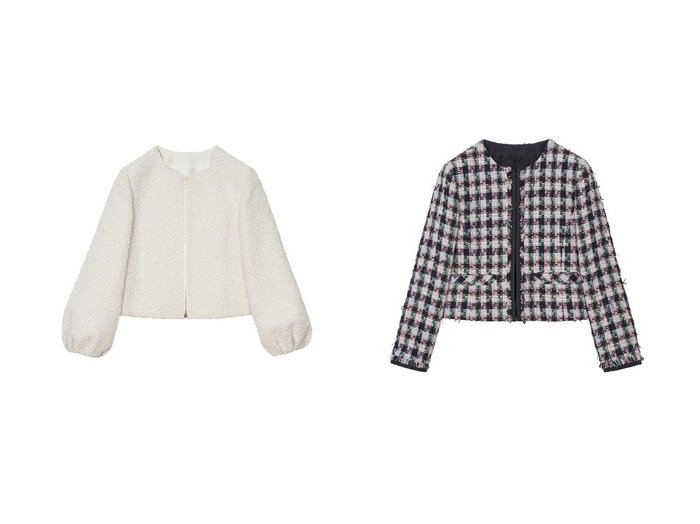 【ANAYI/アナイ】の【LOVE FOR TWEED 2023】ホワイトラメツイードパフ袖 ジャケット&【LOVE FOR TWEED 2023】チェックツイードノーカラー ジャケット 【アウター】おすすめ！人気、トレンド、レディースファッションの通販 おすすめ人気トレンドファッション通販アイテム インテリア・キッズ・メンズ・レディースファッション・服の通販 founy(ファニー) https://founy.com/ ファッション Fashion レディースファッション WOMEN アウター Coat Outerwear ジャケット Jackets ノーカラージャケット No Collar Leather Jackets 春 Spring コレクション ジャケット スペシャル チェック ツイード フリンジ ポケット ワイド A/W・秋冬 AW・Autumn/Winter・FW・Fall-Winter S/S・春夏 SS・Spring/Summer おすすめ Recommend 夏 Summer 2023春夏・S/S SS,Spring/Summer,2023 2023年 2023 |ID:crp329100000134821