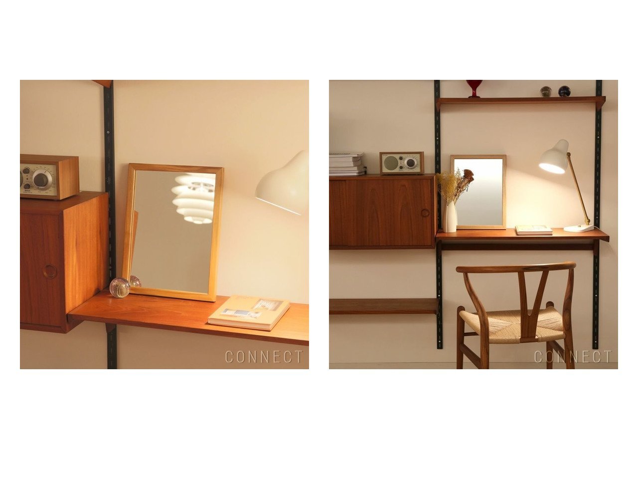 【CARL HANSEN & SON/カール ハンセン&サン】のKAAREKLINTmirrorミラー/オーク材・ラッカー仕上げ/mirrorミラー/40×30cm&KAAREKLINTmirrorミラー/チーク材・ラッカー仕上げ/mirrorミラー/40×30cm 【FURNITURE】おすすめ！人気、インテリア雑貨、家具の通販 おすすめ人気トレンドファッション通販アイテム インテリア・キッズ・メンズ・レディースファッション・服の通販 founy(ファニー) 　シンプル　モダン　おすすめ　Recommend　ホーム・キャンプ・アウトドア・お取り寄せ　Home,Garden,Outdoor,Camping Gear　家具・インテリア　Furniture　ミラー・ドレッサー　Mirror　ミラー・鏡　|ID:crp329100000134989