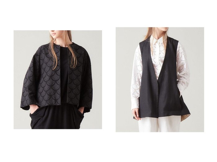 【PLAIN PEOPLE/プレインピープル】のコクーンショートボレロ&リネンキャンバスジレ 【アウター】おすすめ！人気、トレンド、レディースファッションの通販 おすすめ人気トレンドファッション通販アイテム インテリア・キッズ・メンズ・レディースファッション・服の通販 founy(ファニー) https://founy.com/ ファッション Fashion レディースファッション WOMEN アウター Coat Outerwear ジャケット Jackets ボレロ Bolero jackets 2023年 2023 2023春夏・S/S SS,Spring/Summer,2023 A/W・秋冬 AW・Autumn/Winter・FW・Fall-Winter S/S・春夏 SS・Spring/Summer ジャケット パターン ベスト 夏 Summer 定番 Standard 春 Spring |ID:crp329100000135886