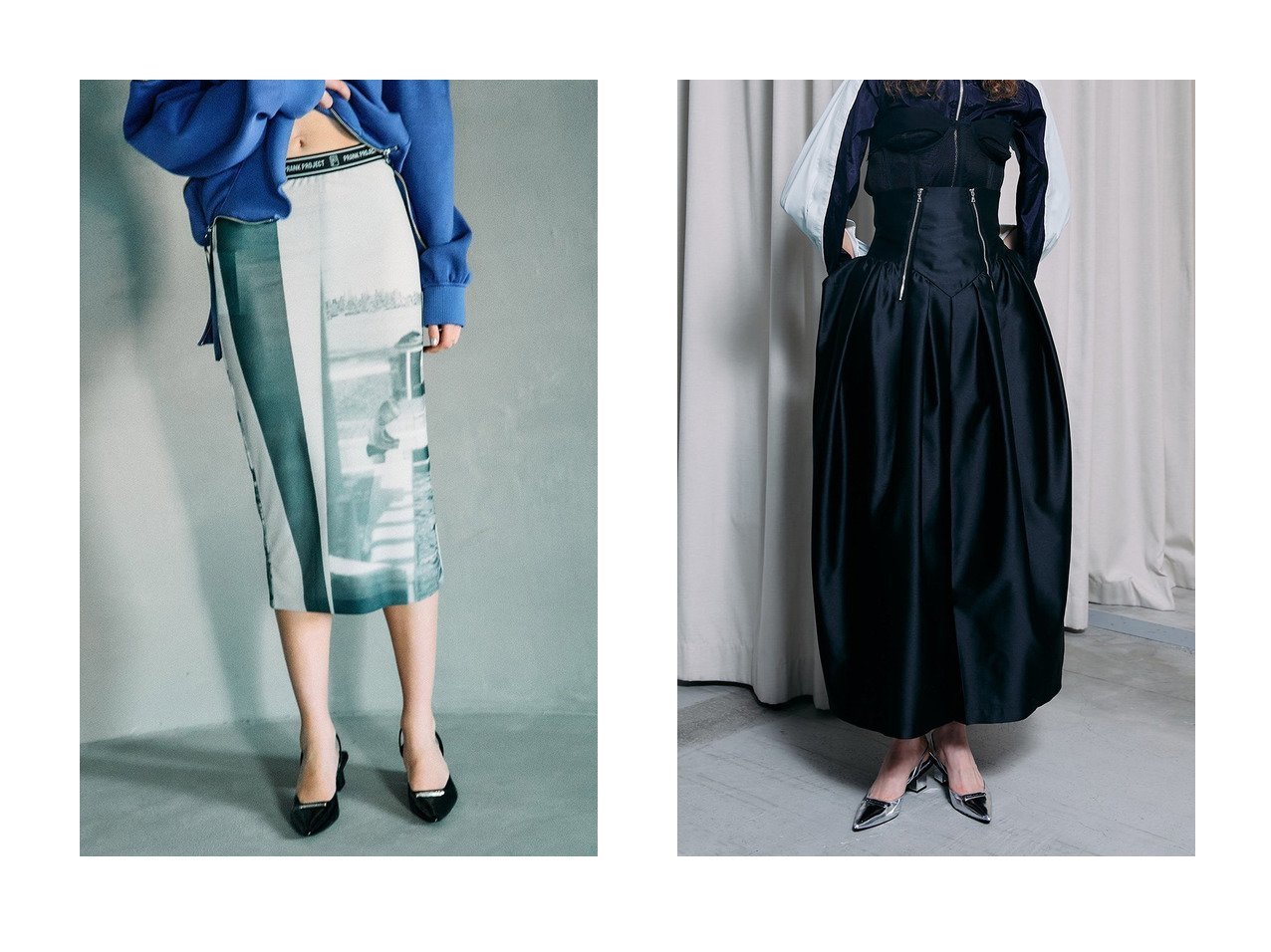【PRANK PROJECT/プランク プロジェクト】のマルチプリントタイトスカート Multi Printed Tight Skirt&シルクダブルファスナーボリュームスカート Silk Double Zipper Voluminous Skirt おすすめ！人気、トレンド、レディースファッションの通販 おすすめ人気トレンドファッション通販アイテム インテリア・キッズ・メンズ・レディースファッション・服の通販 founy(ファニー) 　ファッション　Fashion　レディースファッション　WOMEN　スカート　Skirt　ロングスカート　Long Skirt　春　Spring　クラシカル　コンパクト　シルク　チュール　ロング　A/W・秋冬　AW・Autumn/Winter・FW・Fall-Winter　再入荷　Restock/Back in Stock/Re Arrival　S/S・春夏　SS・Spring/Summer　夏　Summer　2023春夏・S/S　SS,Spring/Summer,2023　2023年　2023　ブラック系　Black　レッド系　Red　|ID:crp329100000136173