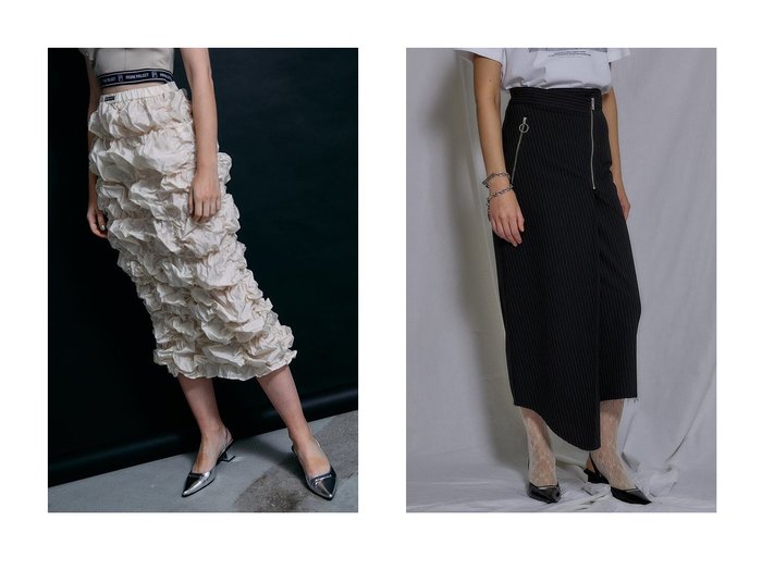 【PRANK PROJECT/プランク プロジェクト】のアシンメトリースーチングスカート Asymmetry Suiting Skirt&しぼり2WAYスカート Wrung Pleats Two-way Skirt おすすめ！人気、トレンド、レディースファッションの通販 おすすめ人気トレンドファッション通販アイテム 人気、トレンドファッション・服の通販 founy(ファニー) ファッション Fashion レディースファッション WOMEN スカート Skirt ロングスカート Long Skirt 春 Spring カットオフ シンプル ジャケット ストレッチ セットアップ ビスチェ フォーマル フロント ラップ ロング A/W・秋冬 AW・Autumn/Winter・FW・Fall-Winter 再入荷 Restock/Back in Stock/Re Arrival S/S・春夏 SS・Spring/Summer おすすめ Recommend 夏 Summer 2023春夏・S/S SS,Spring/Summer,2023 2023年 2023 |ID:crp329100000136176