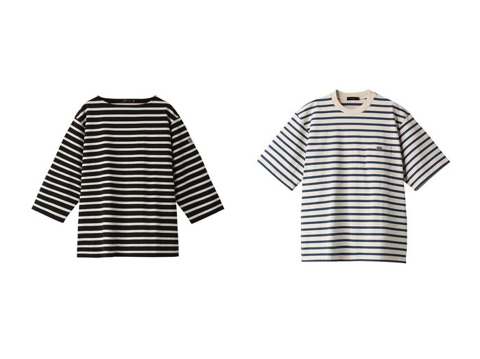 【Scye SCYE BASICS/サイ サイベーシックス】の【UNISEX】【SCYE BASICS】ストライプコットンジャージーバスクシャツ&【UNISEX】【SCYE BASICS】ストライプコットンジャージーTシャツ 【トップス、カットソー】おすすめ！人気、トレンド、レディースファッションの通販 おすすめ人気トレンドファッション通販アイテム インテリア・キッズ・メンズ・レディースファッション・服の通販 founy(ファニー) https://founy.com/ ファッション Fashion レディースファッション WOMEN トップス・カットソー Tops/Tshirt シャツ/ブラウス Shirts/Blouses ロング / Tシャツ T-Shirts カットソー Cut and Sewn UNISEX ショート ジャージー ストライプ スリーブ ポケット 定番 Standard |ID:crp329100000136258