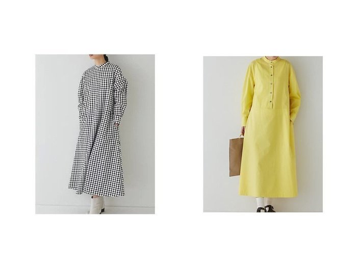 【HUMAN WOMAN/ヒューマンウーマン】のポルカドットワンピース&ミモザイエローワンピース 【ワンピース、ドレス】おすすめ！人気、トレンド、レディースファッションの通販 おすすめ人気トレンドファッション通販アイテム インテリア・キッズ・メンズ・レディースファッション・服の通販 founy(ファニー) https://founy.com/ ファッション Fashion レディースファッション WOMEN ワンピース Dress おすすめ Recommend スタンダード ドット フレア プリント 切替 イエロー 今季 春 Spring |ID:crp329100000136567
