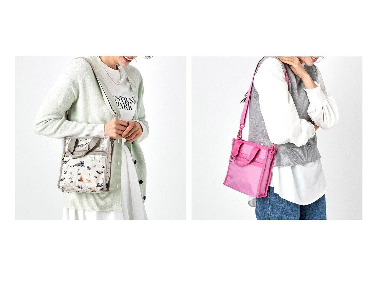 【LeSportsac/レスポートサック】のキャットデイ&フューシャピンク 【バッグ・鞄】おすすめ！人気、トレンド、レディースファッションの通販 おすすめ人気トレンドファッション通販アイテム インテリア・キッズ・メンズ・レディースファッション・服の通販 founy(ファニー) 　ファッション　Fashion　レディースファッション　WOMEN　バッグ　Bag　アウトドア　軽量　スマート　財布　猫　プリント　ポケット　ポーチ　ラップ　送料無料　Free Shipping　おすすめ　Recommend　レッド系　Red　|ID:crp329100000136739