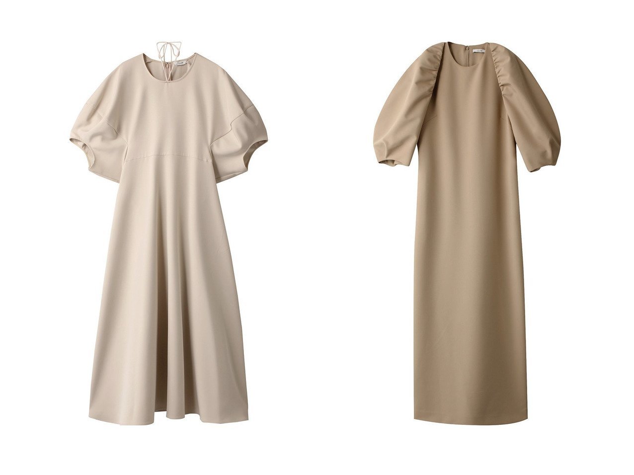 CLANE/クラネ】のNECK RIBBON LANTERN SLEEVE ONE PIECE ワンピース ...