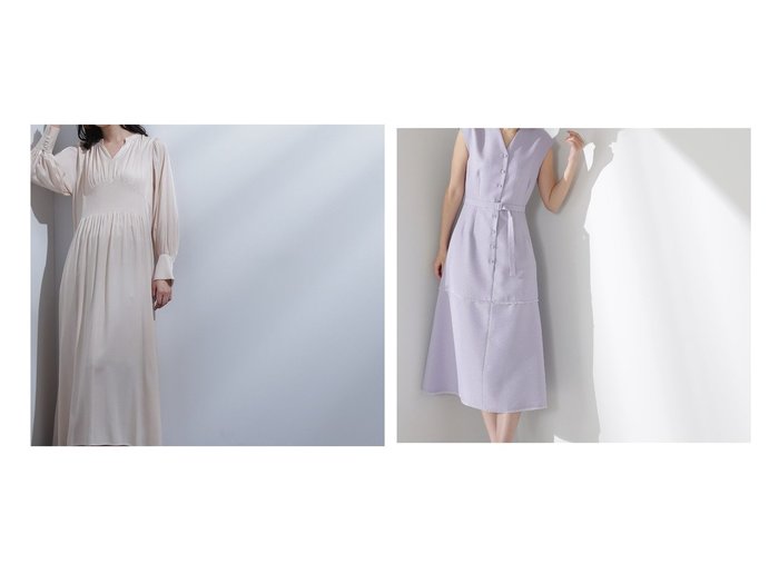 【NATURAL BEAUTY BASIC/ナチュラル ビューティー ベーシック】のサックフレアワンピース&ブッチャーフリンジワンピース おすすめ！人気、トレンド、レディースファッションの通販 おすすめ人気トレンドファッション通販アイテム インテリア・キッズ・メンズ・レディースファッション・服の通販 founy(ファニー) https://founy.com/ ファッション Fashion レディースファッション WOMEN ワンピース Dress ドレス Party Dresses NEW・新作・新着・新入荷 New Arrivals ドレス フリンジ ベーシック スリーブ フロント 春 Spring |ID:crp329100000137604