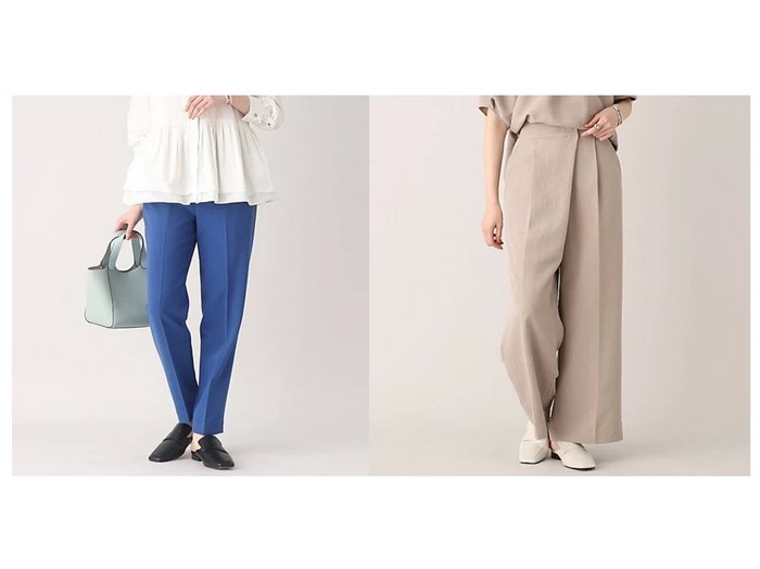 【UNTITLED/アンタイトル】のコンパクト テーパードパンツ&トリアセ混ラップデザインパンツ 【パンツ】おすすめ！人気、トレンド、レディースファッションの通販 おすすめ人気トレンドファッション通販アイテム インテリア・キッズ・メンズ・レディースファッション・服の通販 founy(ファニー) https://founy.com/ ファッション Fashion レディースファッション WOMEN パンツ Pants おすすめ Recommend シャーリング セットアップ フロント ポケット ラップ ワイド ワッシャー インナー クロップド コンパクト シューズ ストレッチ センター ダブル チュニック ドレス フラット マニッシュ モダン リブニット |ID:crp329100000137840