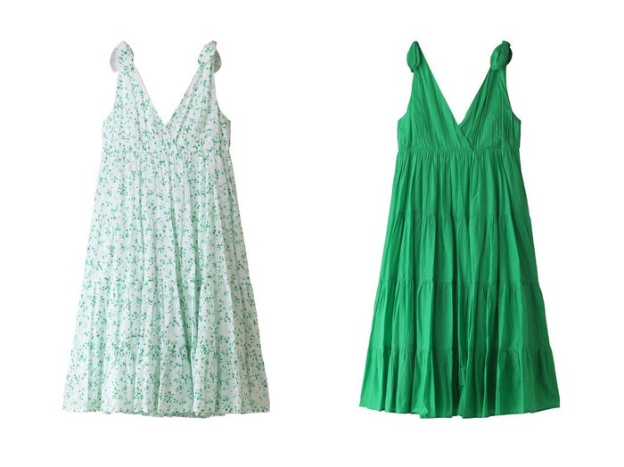 【MERLETTE/マーレット】のFLOR タイティアード スリーブレスプリントドレス&FLOR タイティアード スリーブレスドレス 【ワンピース、ドレス】おすすめ！人気、トレンド、レディースファッションの通販 おすすめ人気トレンドファッション通販アイテム インテリア・キッズ・メンズ・レディースファッション・服の通販 founy(ファニー) https://founy.com/ ファッション Fashion レディースファッション WOMEN ワンピース Dress ドレス Party Dresses チュニック Tunic 2023年 2023 2023春夏・S/S SS,Spring/Summer,2023 A/W・秋冬 AW・Autumn/Winter・FW・Fall-Winter S/S・春夏 SS・Spring/Summer エレガント チュニック 夏 Summer 春 Spring |ID:crp329100000137890