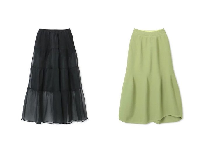【LANVIN en Bleu/ランバン オン ブルー】のホールガーメントワッフルニットスカート&【LOKITHO/ロキト】のSILK YORYU SKIRT 【スカート】おすすめ！人気、トレンド、レディースファッションの通販 おすすめ人気トレンドファッション通販アイテム インテリア・キッズ・メンズ・レディースファッション・服の通販 founy(ファニー) https://founy.com/ ファッション Fashion レディースファッション WOMEN スカート Skirt おすすめ Recommend セットアップ ホールガーメント 洗える 2023年 2023 2023春夏・S/S SS,Spring/Summer,2023 シルク ペチコート マキシ リュクス |ID:crp329100000138492