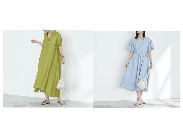 【NOLLEY'S/ノーリーズ】の【WEB限定】ジュピター袖ギャザーフレアワンピース&【WEB限定】ジュピタースキッパーAラインワンピース 【ワンピース、ドレス】おすすめ！人気、トレンド、レディースファッションの通販 おすすめ人気トレンドファッション通販アイテム 人気、トレンドファッション・服の通販 founy(ファニー) ファッション Fashion レディースファッション WOMEN ワンピース Dress Aラインワンピース A-line Dress 2023年 2023 2023春夏・S/S SS,Spring/Summer,2023 スキッパー リゾート リラックス ロング フレア 夏 Summer |ID:crp329100000139702