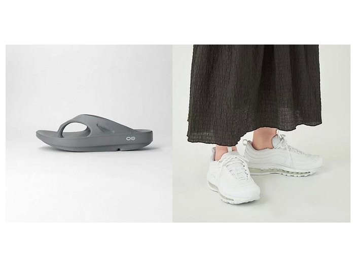 【green label relaxing / UNITED ARROWS/グリーンレーベル リラクシング / ユナイテッドアローズ】のOOriginal サンダル&【WEB限定】 AIR MAX エアマックス 97 スニーカー 【シューズ・靴】おすすめ！人気、トレンド、レディースファッションの通販 おすすめ人気トレンドファッション通販アイテム インテリア・キッズ・メンズ・レディースファッション・服の通販 founy(ファニー) https://founy.com/ ファッション Fashion レディースファッション WOMEN サンダル シューズ ショート シンプル スポーツ デニム トレーナー フェミニン おすすめ Recommend 夏 Summer スウェット スニーカー スポーティ ミックス ランニング |ID:crp329100000140147