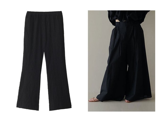 【ROSE BUD/ローズバッド】のアソートレースイージーパンツ&【ETRE TOKYO/エトレトウキョウ】のコットンリネンボリュームパンツ 【パンツ】おすすめ！人気、トレンド、レディースファッションの通販 おすすめ人気トレンドファッション通販アイテム 人気、トレンドファッション・服の通販 founy(ファニー) ファッション Fashion レディースファッション WOMEN パンツ Pants おすすめ Recommend シンプル セットアップ ペチコート リネン ワイド ワッシャー チュニック トレンド フレア レース |ID:crp329100000141234