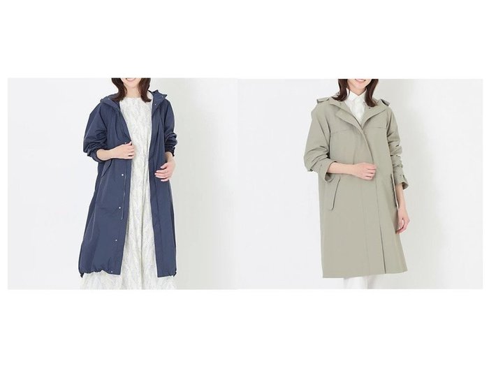【SANYO/サンヨー】のHANWAY SANYOCOAT ダントツ撥水 パッカブルロングコート&HANWAY SANYOCOAT モッズコート 【アウター】おすすめ！人気、トレンド、レディースファッションの通販 おすすめ人気トレンドファッション通販アイテム 人気、トレンドファッション・服の通販 founy(ファニー) ファッション Fashion レディースファッション WOMEN アウター Coat Outerwear コート Coats モッズ/フィールドコート Mods Coats/Field Coats 傘 ストレッチ タフタ フラップ ポケット ポーチ ロング タイプライター ドット モッズコート |ID:crp329100000141591