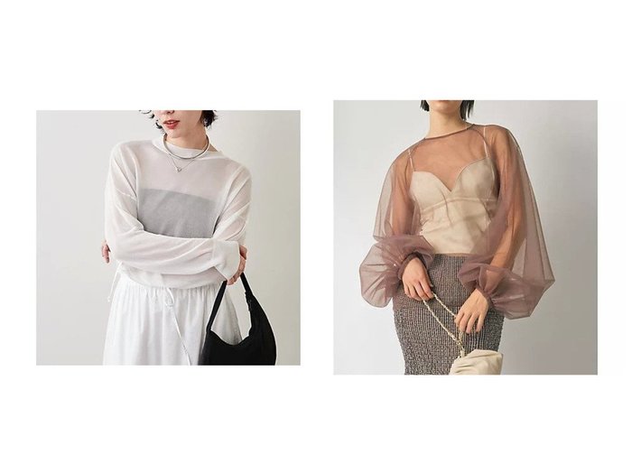 【Whim Gazette/ウィムガゼット】の【THE PAUSE】シアーショートプルオーバー&オーバーチュールプルオーバー 【トップス、カットソー】おすすめ！人気、トレンド、レディースファッションの通販 おすすめ人気トレンドファッション通販アイテム インテリア・キッズ・メンズ・レディースファッション・服の通販 founy(ファニー) https://founy.com/ ファッション Fashion レディースファッション WOMEN トップス・カットソー Tops/Tshirt プルオーバー Pullover 2023年 2023 2023春夏・S/S SS,Spring/Summer,2023 おすすめ Recommend エアリー エレガント キャミソール ギャザー シアー スリーブ チュール ノースリーブ シンプル トレンド ドロップ 今季 |ID:crp329100000141632