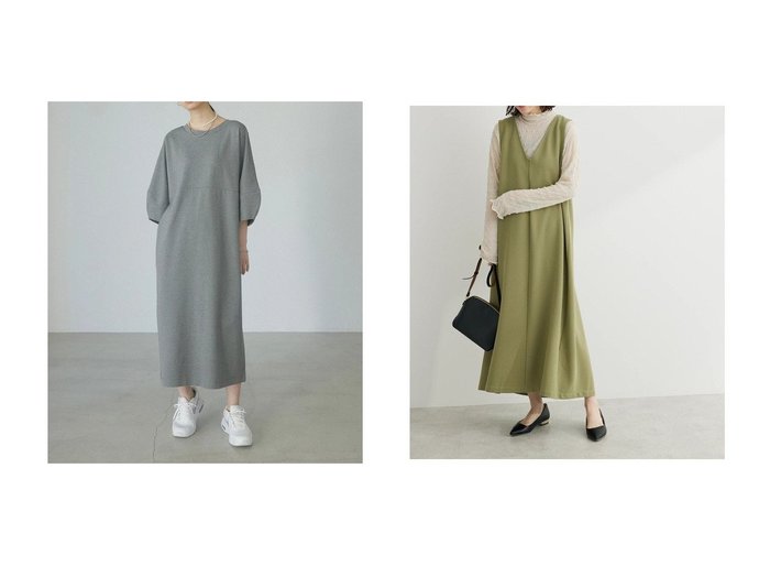 【Green Parks/グリーンパークス】のa.カットポンチワンピース&・RAY CASSIN Vネックジャンスカ 【プチプライス・低価格】おすすめ！人気、トレンド、レディースファッションの通販 おすすめ人気トレンドファッション通販アイテム インテリア・キッズ・メンズ・レディースファッション・服の通販 founy(ファニー) https://founy.com/ ファッション Fashion レディースファッション WOMEN ワンピース Dress 送料無料 Free Shipping インナー エレガント フレア ポケット リボン イタリア スリーブ |ID:crp329100000141851