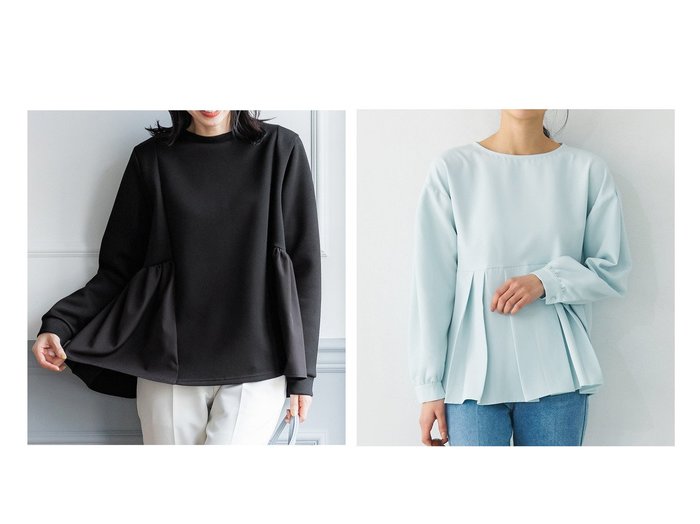 【COCA/コカ】の段ボールドッキングトップス&ウエストタック切り替えブラウス 【プチプライス・低価格】おすすめ！人気、トレンド、レディースファッションの通販 おすすめ人気トレンドファッション通販アイテム インテリア・キッズ・メンズ・レディースファッション・服の通販 founy(ファニー) https://founy.com/ ファッション Fashion レディースファッション WOMEN トップス・カットソー Tops/Tshirt シャツ/ブラウス Shirts/Blouses パーカ Sweats スウェット Sweat とろみ エレガント ポケット ギャザー トレンド ルーズ |ID:crp329100000141887