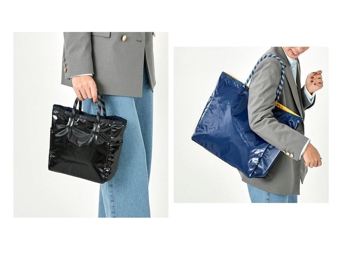 【LeSportsac/レスポートサック】のブラック/ネイビー&ネイビー/フリージア 【バッグ・鞄】おすすめ！人気、トレンド、レディースファッションの通販 おすすめ人気トレンドファッション通販アイテム インテリア・キッズ・メンズ・レディースファッション・服の通販 founy(ファニー) https://founy.com/ 雑誌掲載アイテム Magazine Items ファッション雑誌 Fashion Magazines バイラ BAILA ファッション Fashion レディースファッション WOMEN バッグ Bag イエロー コレクション 軽量 4月号 シンプル 雑誌 トラベル プリント ポケット 無地 リバーシブル 送料無料 Free Shipping おすすめ Recommend |ID:crp329100000141937