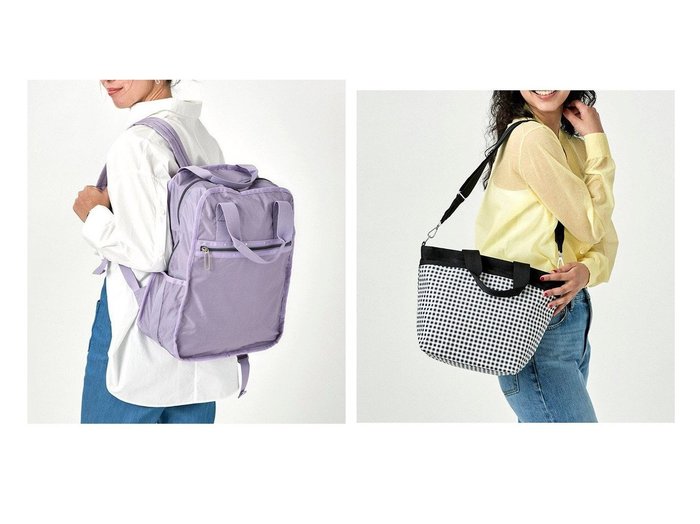 【LeSportsac/レスポートサック】のパープルローズC&ギンガムチェックノワール 【バッグ・鞄】おすすめ！人気、トレンド、レディースファッションの通販 おすすめ人気トレンドファッション通販アイテム インテリア・キッズ・メンズ・レディースファッション・服の通販 founy(ファニー) https://founy.com/ ファッション Fashion レディースファッション WOMEN バッグ Bag ギンガム 軽量 財布 チェック トラベル プリント ポケット モノトーン 送料無料 Free Shipping クッション シンプル 定番 Standard 人気 無地 ラベンダー リュック おすすめ Recommend |ID:crp329100000141942