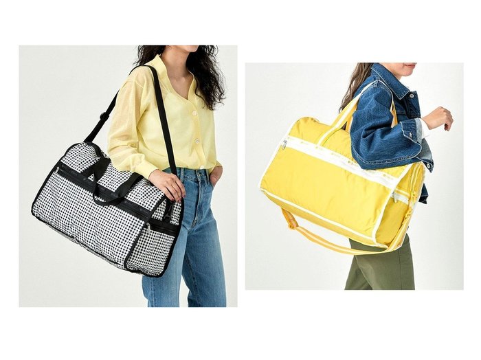 【LeSportsac/レスポートサック】のギンガムチェックノワール&スペクテイターフリージア 【バッグ・鞄】おすすめ！人気、トレンド、レディースファッションの通販 おすすめ人気トレンドファッション通販アイテム インテリア・キッズ・メンズ・レディースファッション・服の通販 founy(ファニー) https://founy.com/ ファッション Fashion レディースファッション WOMEN アウトドア ギンガム 軽量 スポーツ チェック トラベル プリント ボストン ボストンバッグ ポケット モノトーン 送料無料 Free Shipping イエロー コレクション シンプル スポーティ おすすめ Recommend |ID:crp329100000141952