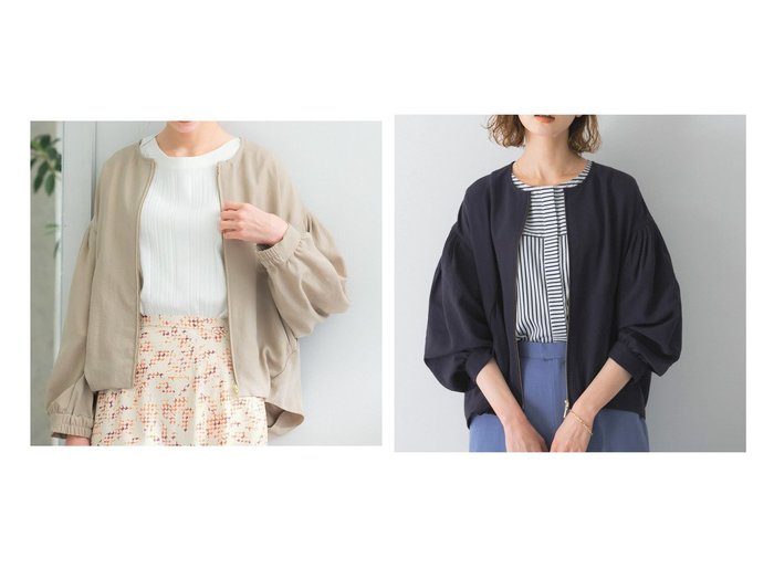 【URBAN RESEARCH ROSSO/アーバンリサーチ ロッソ】のタックボリュームブルゾン 【アウター】おすすめ！人気、トレンド、レディースファッションの通販 おすすめ人気トレンドファッション通販アイテム 人気、トレンドファッション・服の通販 founy(ファニー) ファッション Fashion レディースファッション WOMEN アウター Coat Outerwear ジャケット Jackets ブルゾン Blouson/Jackets NEW・新作・新着・新入荷 New Arrivals おすすめ Recommend ギャザー フレア ブルゾン 春 Spring |ID:crp329100000142083