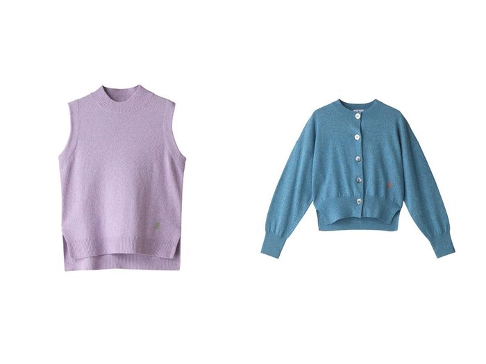 【LANVIN en Bleu/ランバン オン ブルー】のサマーメランジタンクトップ&サマーメランジカーディガン 【トップス、カットソー】おすすめ！人気、トレンド、レディースファッションの通販 おすすめ人気トレンドファッション通販アイテム 人気、トレンドファッション・服の通販 founy(ファニー) ファッション Fashion レディースファッション WOMEN トップス・カットソー Tops/Tshirt ニット Knit Tops カーディガン Cardigans プルオーバー Pullover カーディガン コンパクト サマー スリーブ メランジ ロング S/S・春夏 SS・Spring/Summer タンク モックネック 夏 Summer 春 Spring |ID:crp329100000142113