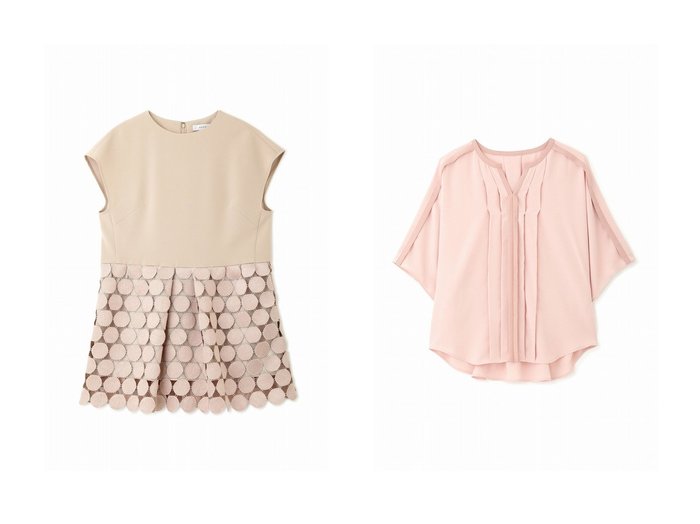 【ADORE/アドーア】のスーパーライトジョーゼットブラウス&サークルレースブラウス 【トップス、カットソー】おすすめ！人気、トレンド、レディースファッションの通販 おすすめ人気トレンドファッション通販アイテム インテリア・キッズ・メンズ・レディースファッション・服の通販 founy(ファニー) https://founy.com/ ファッション Fashion レディースファッション WOMEN トップス・カットソー Tops/Tshirt シャツ/ブラウス Shirts/Blouses おすすめ Recommend シルク ジョーゼット ストレッチ スリーブ セットアップ フロント ロング 半袖 ショート ドッキング ドット バランス フレンチ ペプラム ボトム モダン モチーフ レース ワイド |ID:crp329100000142433