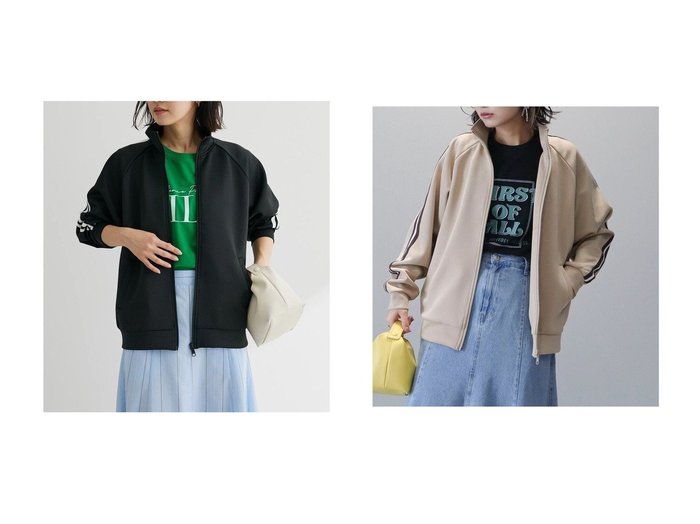【Green Parks/グリーンパークス】の・Double Flags トラックジャケット 【プチプライス・低価格】おすすめ！人気、トレンド、レディースファッションの通販 おすすめ人気トレンドファッション通販アイテム 人気、トレンドファッション・服の通販 founy(ファニー) ファッション Fashion レディースファッション WOMEN 送料無料 Free Shipping おすすめ Recommend カーディガン ジャケット スタンド スポーティ スリーブ セットアップ ポケット |ID:crp329100000142682