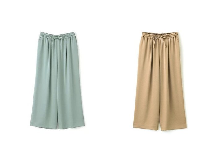 【AMACA/アマカ】の【iStore限定サイズ】ストレッチサテン ワイドパンツ(トールサイズ) 【パンツ】おすすめ！人気、トレンド、レディースファッションの通販 おすすめ人気トレンドファッション通販アイテム インテリア・キッズ・メンズ・レディースファッション・服の通販 founy(ファニー) https://founy.com/ ファッション Fashion レディースファッション WOMEN パンツ Pants エレガント サテン ストレッチ タンブラー リラックス ワイド |ID:crp329100000142773